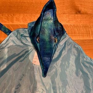 Great Pretenders Pterodactyl Hooded Cape, Blue, size 4-5